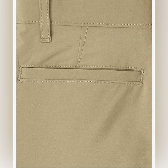 New The Children's Place Boys Uniform Quick Dry Chino Shorts Khaki Tan Size 8 - Picture 4 of 6